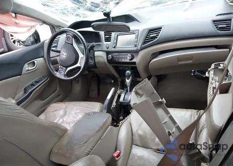 2012 Honda Civic Ex-L from USA, damaged, VIN 19XFB2F92CE007193